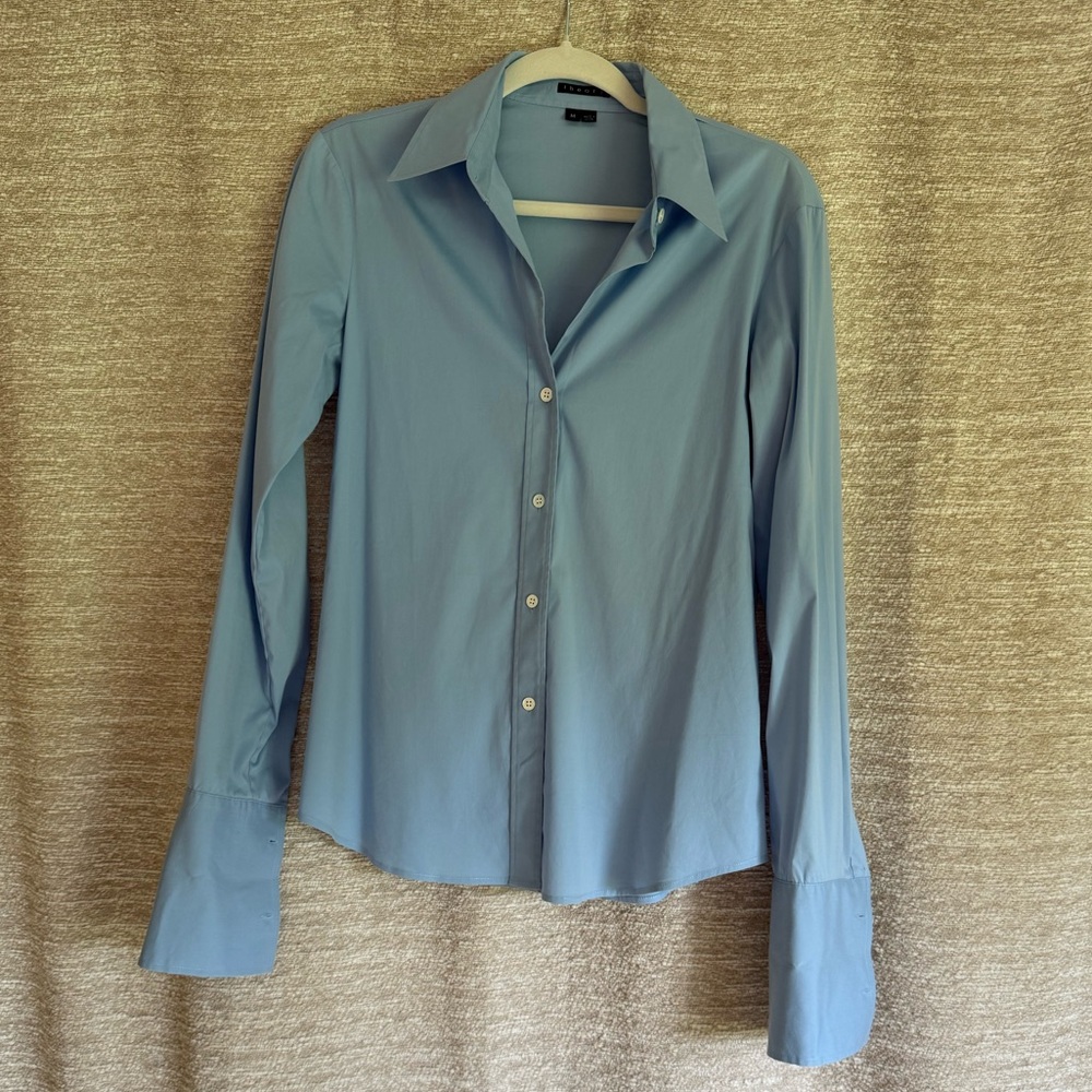 Theory Tailored Ling Sleeve Button-Down